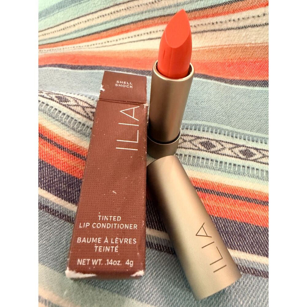 NIB ILIA Tinted Lip Conditioner in Shell Shock